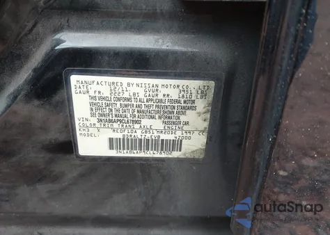 2012 Nissan Sentra 2.0 Sr z USA, uszkodzony, nr VIN 3N1AB6AP9CL678902